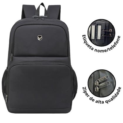Imagem de Mochila Bolsa Notebook AntiFurto Roubo Executiva Home Office Resistente com Cadeado