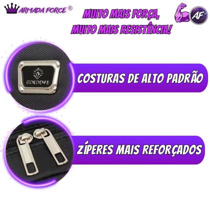Imagem de Mochila Bolsa Notebook Escolar Resistente Bem Espaçosa Reforçada Ótima Qualidade Faculdade Executiva Esportiva Mala Maletas Grande Viagens Trabalho