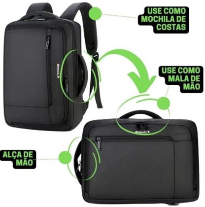 Imagem de Mochila Bolsa Notebook Executiva Reforçada Escolar para Viagem Trabalho
