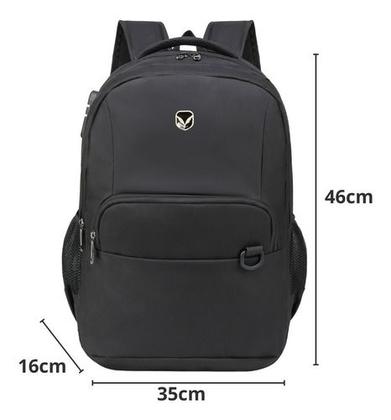 Imagem de Mochila Bolsa Notebook Laptop Anti Furto Senha Cadeado USB