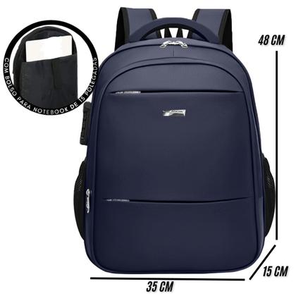 Imagem de Mochila Bolsa Notebook Masculina Feminina Reforçada com Cadeado Ideal Para Escola Faculdade Viagens