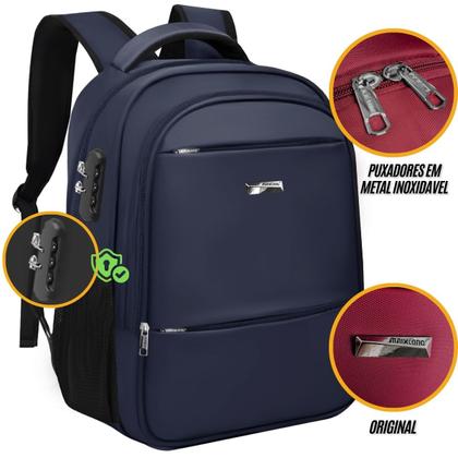 Imagem de Mochila Bolsa Notebook Masculina Feminina Reforçada com Cadeado Ideal Para Escola Faculdade Viagens