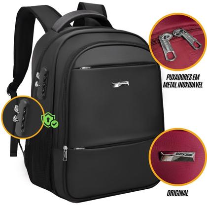 Imagem de Mochila Bolsa Notebook Masculina Feminina Reforçada com Cadeado Ideal Para Escola Faculdade Viagens