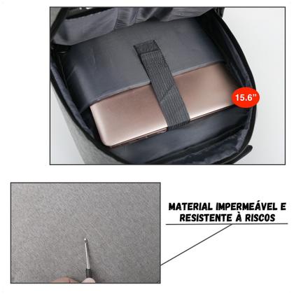 Imagem de Mochila Bolsa Para Notebook 15 Polegadas Impermeável Slim Executiva Resistente Reforçada Masculina Feminina Escolar Usb