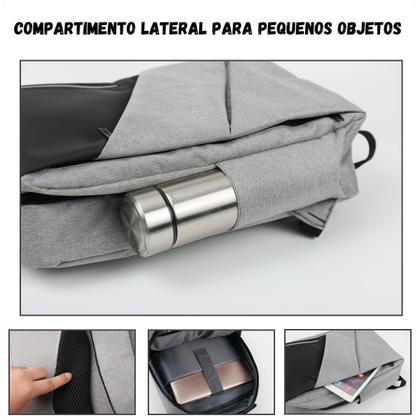 Imagem de Mochila Bolsa Para Notebook 15 Polegadas Impermeável Slim Executiva Resistente Reforçada Masculina Feminina Escolar Usb