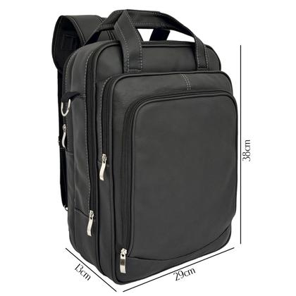 Imagem de Mochila Bolsa Pasta Transversal Mão Costas Executiva Notebook Resistente Estudante faculdade Viagem Trabalho