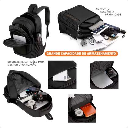 Imagem de Mochila Bolsa Rodinha Dilinx Reforçada Preta Oferta Especial