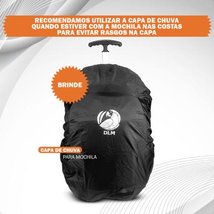 Imagem de Mochila Bolsa Rodinha Dilinx Reforçada Preta Oferta Especial