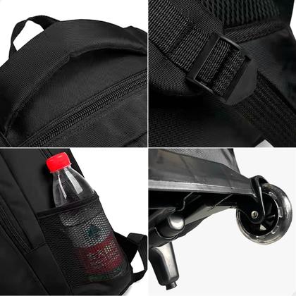 Imagem de Mochila Bolsa Rodinha Dilinx Reforçada Preta Oferta Especial