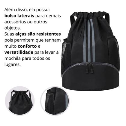 Imagem de Mochila Bolsa Saco De Costas Fitness Esportiva Espaçosa e Resistente Perfeita Para Academia Viagem e Dia a Dia Clio