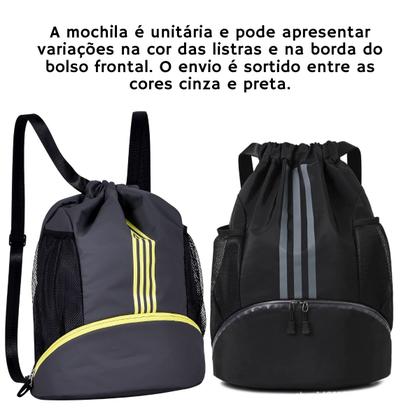 Imagem de Mochila Bolsa Saco De Costas Fitness Esportiva Espaçosa e Resistente Perfeita Para Academia Viagem e Dia a Dia Clio