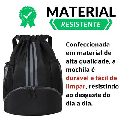 Imagem de Mochila Bolsa Saco De Costas Fitness Esportiva Espaçosa e Resistente Perfeita Para Academia Viagem e Dia a Dia Clio