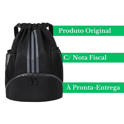 Imagem de Mochila Bolsa Saco De Costas Fitness Esportiva Espaçosa e Resistente Perfeita Para Academia Viagem e Dia a Dia Clio