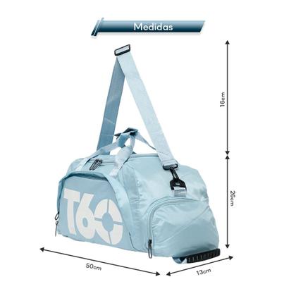 Imagem de Mochila Bolsa T60 Azul Claro Estilosa Multiuso Resistente