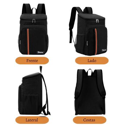 Imagem de Mochila Bolsa Térmica Isolamento Grande Camping Viagem Piquenique Reforçada Resistente Impermeavel Espaçosa Cooler Praia Alça