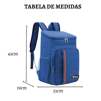 Imagem de Mochila Bolsa Térmica Isolamento Grande Camping Viagem Piquenique Reforçada Resistente Impermeavel Espaçosa Cooler Praia Alça