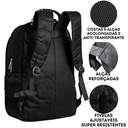 Imagem de Mochila Bolsa Viagem Resistente Impermeável Masculina Feminina Escolar Juvenil