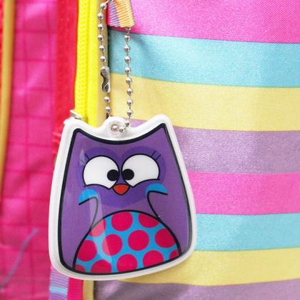Imagem de Mochila Bubu E As Corujinhas Rodinhas Kit Estojo Duplo Clio
