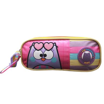 Imagem de Mochila Bubu E As Corujinhas Rodinhas Kit Estojo Duplo Clio