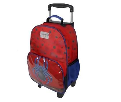 Mochila C/ Rodinhas Homem Aranha - Container Imagem de Mochila C/ Rodinhas Homem Aranha - Container