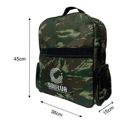 Imagem de Mochila Camuflada Escolar Viagem Férias Acampamento Pescaria