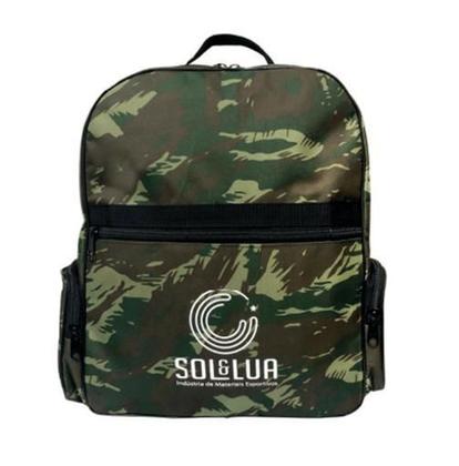 Imagem de Mochila Camuflada Escolar Viagem Férias Acampamento Pescaria