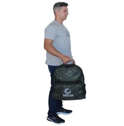 Imagem de Mochila Camuflada Escolar Viagem Férias Acampamento Pescaria