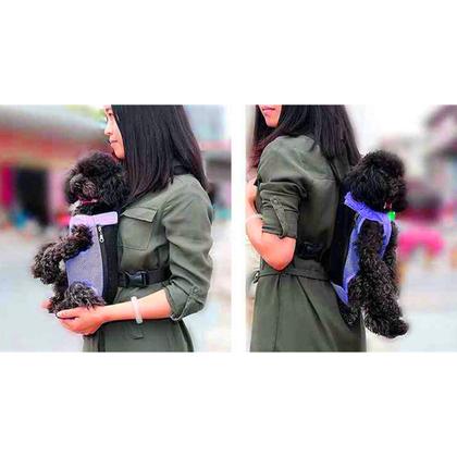 Imagem de Mochila Canguru Animais Gato Cachorro Pet Domesticos Passeio Caminhada Ar Livre Bichos Pequeno Medio Porte