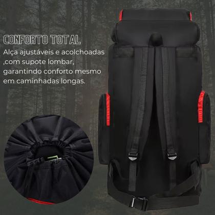 Imagem de Mochila Cargueira Camping Travessia Trilha Impermeável 80l