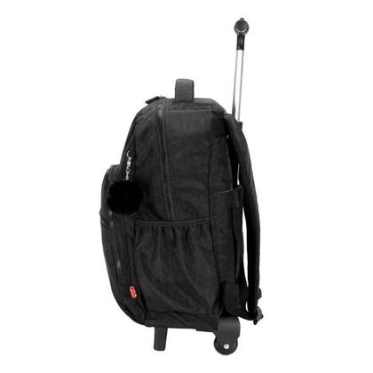 Imagem de Mochila Carrinho com Rodas Alça Costas Nylon Infantil Grande Reforçada Pack'n Go Goal