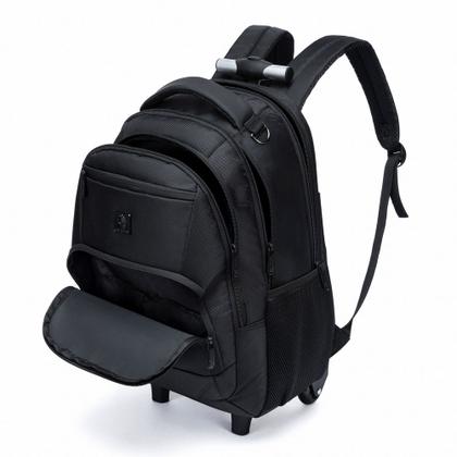 Imagem de Mochila Carrinho Executiva Notebook Reforçada Viagem