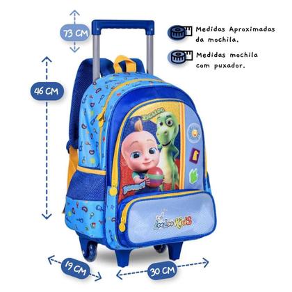 Imagem de Mochila Carrinho Holografica LooLoo Kids Clio LL24112K