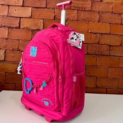 Imagem de Mochila Carrinho Rebecca Bonbon RB Grande Rodinha Escolar