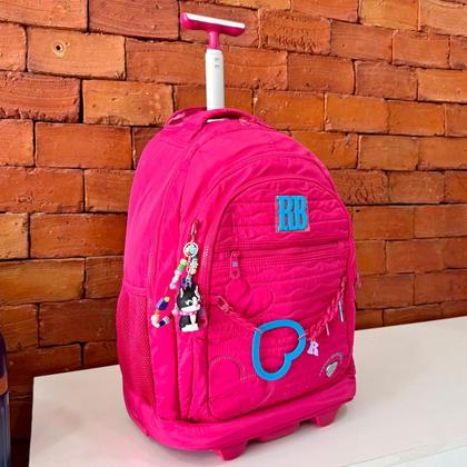 Imagem de Mochila Carrinho Rebecca Bonbon RB Grande Rodinha Escolar