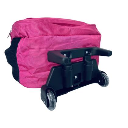 Imagem de Mochila Carrinho Rodinha REFORÇADA NOTEBOOK ROSA IMPERMEAVEL
