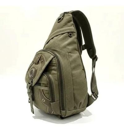 Imagem de Mochila Com Alça Transversal Em Lona Reforçada Kvn Grande
