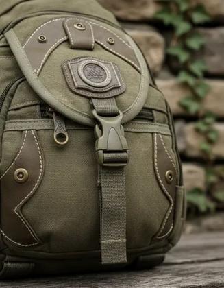 Imagem de Mochila Com Alça Transversal Em Lona Reforçada Kvn Grande