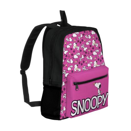 Imagem de Mochila com Bolso Escolar Infantil Avulsa Snoop Menina e Menino 