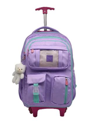 Imagem de Mochila Com Carrinho Feminino 18 Sortidos Mf8192-c