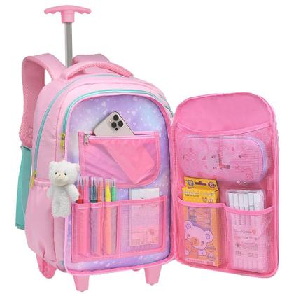 Imagem de Mochila Com Carrinho Feminino 18 Sortidos Mf8192-c