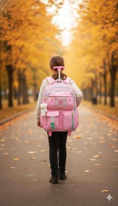 Imagem de Mochila Com Carrinho Feminino 18 Sortidos Mf8192-c