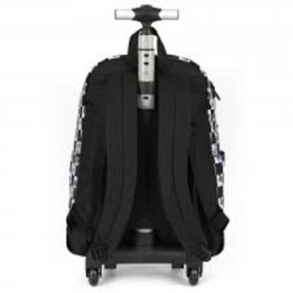 Imagem de Mochila Com Carrinho Luxcel Sonic Preto Quadriculado  (41834)