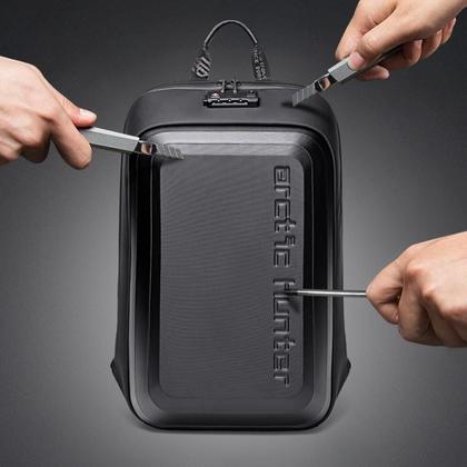 Imagem de Mochila com Fechadura Masculina Moderna Notebook Reforçada Unissex