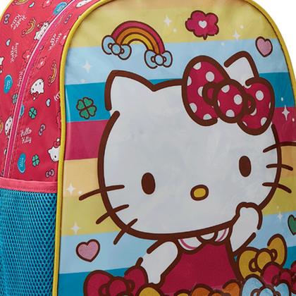 Imagem de Mochila com Rodas 40cm Escolar 16 Hello Kitty Rainbow Xeryus 13530