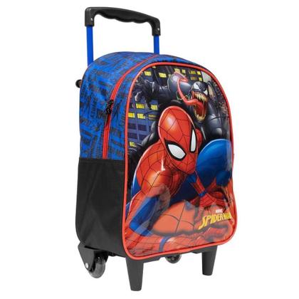 Imagem de Mochila com Rodas Homem Aranha 14 Spider Man X2 Azul