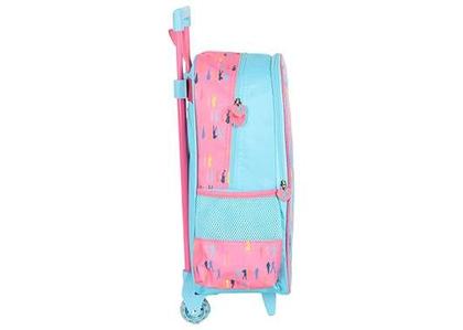 Imagem de Mochila com rodas kit azul un barbie