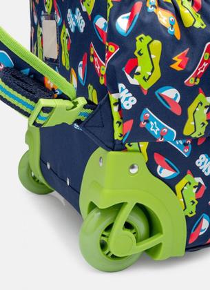 Imagem de Mochila com rodinha dino skate puket