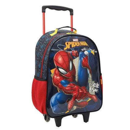 Imagem de Mochila Com Rodinha Escolar 14 Spider Man Black Basic Xeryus