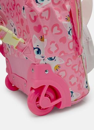 Imagem de Mochila com Rodinha Gata Romântica Puket