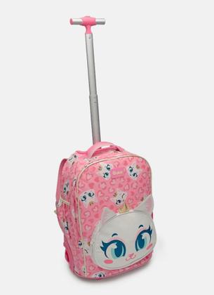 Imagem de Mochila com Rodinha Gata Romântica Puket